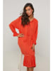 Le Monde du Lin Leinen-Kleid in Orange