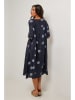 Le Monde du Lin Leinen-Kleid in Dunkelblau