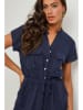 Le Monde du Lin Leinen-Kleid in Dunkelblau
