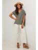 Le Monde du Lin Leinen-Bluse in Khaki