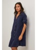 Le Monde du Lin Leinen-Kleid in Dunkelblau