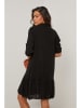 Le Monde du Lin Leinen-Kleid in Schwarz
