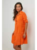 Le Monde du Lin Leinen-Kleid in Orange