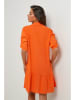 Le Monde du Lin Leinen-Kleid in Orange