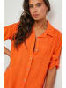 Le Monde du Lin Leinen-Kleid in Orange