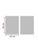 ABERTO DESIGN 2er-Set: Gerahmte Kunstdrucke - (B)30 x (H)40 cm
