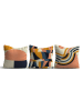 ABERTO DESIGN 3-delige set: kussenhoezen meerkleurig
