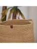 ABERTO DESIGN Aufbewahrungskorb in Hellbraun - (B)15 x (H)20 x (T)18 cm