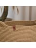 ABERTO DESIGN Aufbewahrungskorb in Hellbraun/ Schwarz - (H)35 x Ø 22 cm