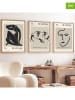ABERTO DESIGN 3er-Set: Gerahmte Kunstdrucke