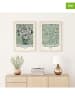 ABERTO DESIGN 2er-Set: Gerahmte Kunstdrucke