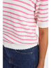 NÜMPH Strickshirt in Weiß/ Pink