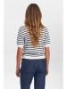NÜMPH Strickshirt in Weiß/ Dunkelblau