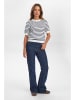 NÜMPH Strickshirt in Weiß/ Dunkelblau