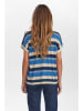 NÜMPH Gebreid shirt blauw/beige