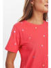 NÜMPH Shirt in Rot/ Bunt