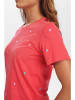 NÜMPH Shirt in Rot/ Bunt
