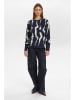 NÜMPH Sweatshirt donkerblauw/crème