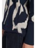 NÜMPH Sweatshirt donkerblauw/crème