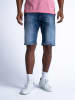Petrol Spijkershort blauw