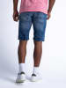 Petrol Spijkershort blauw