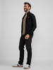 Petrol Sweatjacke in Schwarz