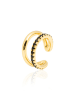 Ania Kruk Vergold. Earcuff mit Edelsteinen