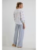 Josephine & Co Bluse "Dustin" in Weiß/ Blau