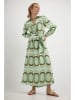 Josephine & Co Blousejurk "Dahlia" groen/lichtbruin/crème