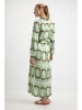 Josephine & Co Blousejurk "Dahlia" groen/lichtbruin/crème