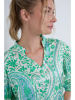 Josephine & Co Blouse "Denver" groen/lichtblauw/crème