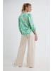 Josephine & Co Blouse "Denver" groen/lichtblauw/crème