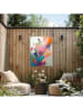 Orangewallz Druk artystyczny "Colourful Painted Flowers I" w ramce na zewnątrz