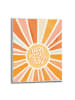 Orangewallz Gerahmter Kunstdruck "Here Comes the Sun"