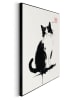 Orangewallz 4-delige set: ingelijste kunstdrukken "The Art of Cats"