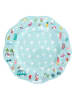 Overbeck and Friends Speiseteller ''Beach Life'' in Hellblau - Ø 26 cm