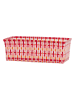 Overbeck and Friends Blumenkörbchen "Sue" in Rot - (B)41 x (H)18 x (T)14,5 cm