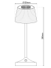 näve Solarna lampa stołowa "Emmi" w kolorze jasnobrązowo-białym - KEE E (A do G)