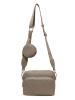 Puccini Umhängetasche "Pulse" in Taupe - (B)23 x (H)19 x (T)8 cm