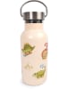Filibabba Bidon "Dino Beach" w kolorze kremowym - 350 ml