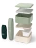 Monbento Lunchbox groen/crème - 1,7 l