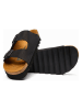 Comfortfusse  Leder-Pantoletten "Troy" in Schwarz