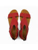 Comfortfusse Leder-Sandalen "Vera" in Rot