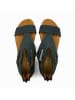 Comfortfusse Leder-Sandalen "Vera" in Dunkelblau