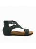 Comfortfusse Leder-Sandalen "Vera" in Dunkelblau