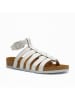 Comfortfusse Leder-Sandalen "Ares" in Weiß