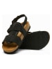Comfortfusse  Leder-Sandalen "Likya" in Schwarz