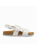 Comfortfusse Leder-Sandalen "Likya" in Weiß