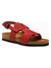 Comfortfusse  Leren sandalen "Likya" rood