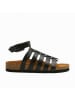 Comfortfusse Leder-Sandalen "Ares" in Schwarz